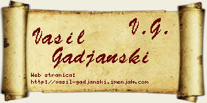 Vasil Gađanski vizit kartica